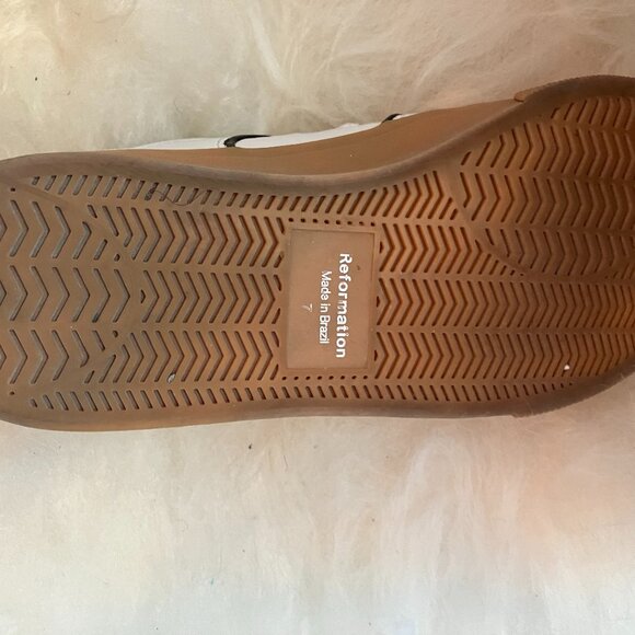 Reformation Leather Sneakers - Size 7 - Picture 4 of 4